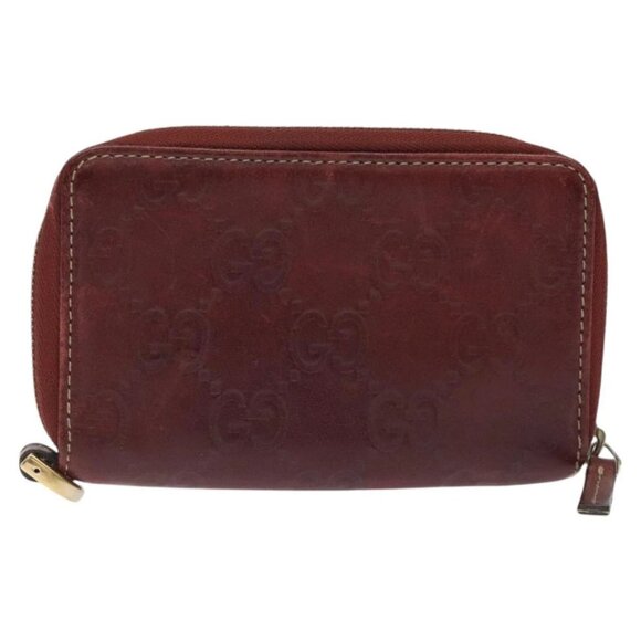 GUCCI GG Canvas Guccissima Coin Purse Red 162848 Auth am8179 - Picture 2 of 16